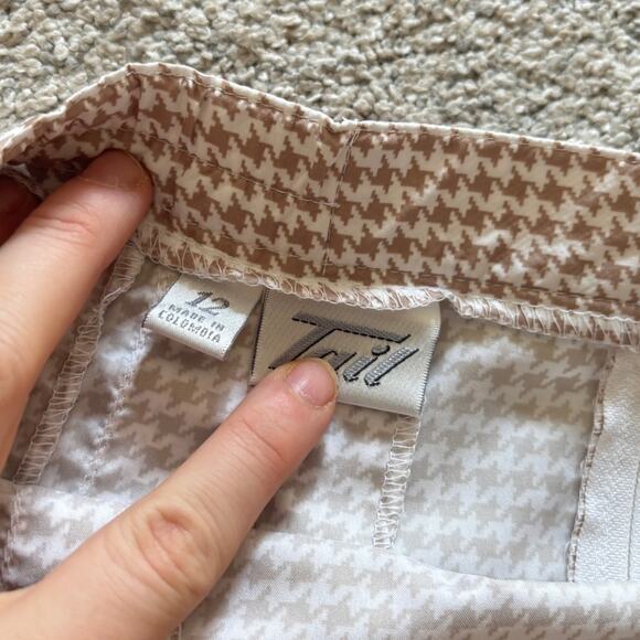 Vintage Houndstooth Circle Mini Skirt - Picture 5 of 6